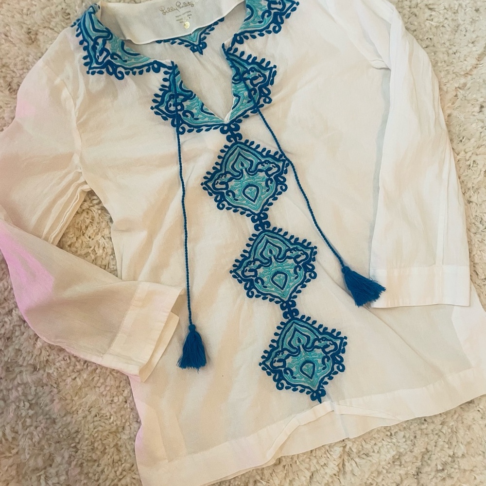 Lilly Pulitzer Embroidered Top